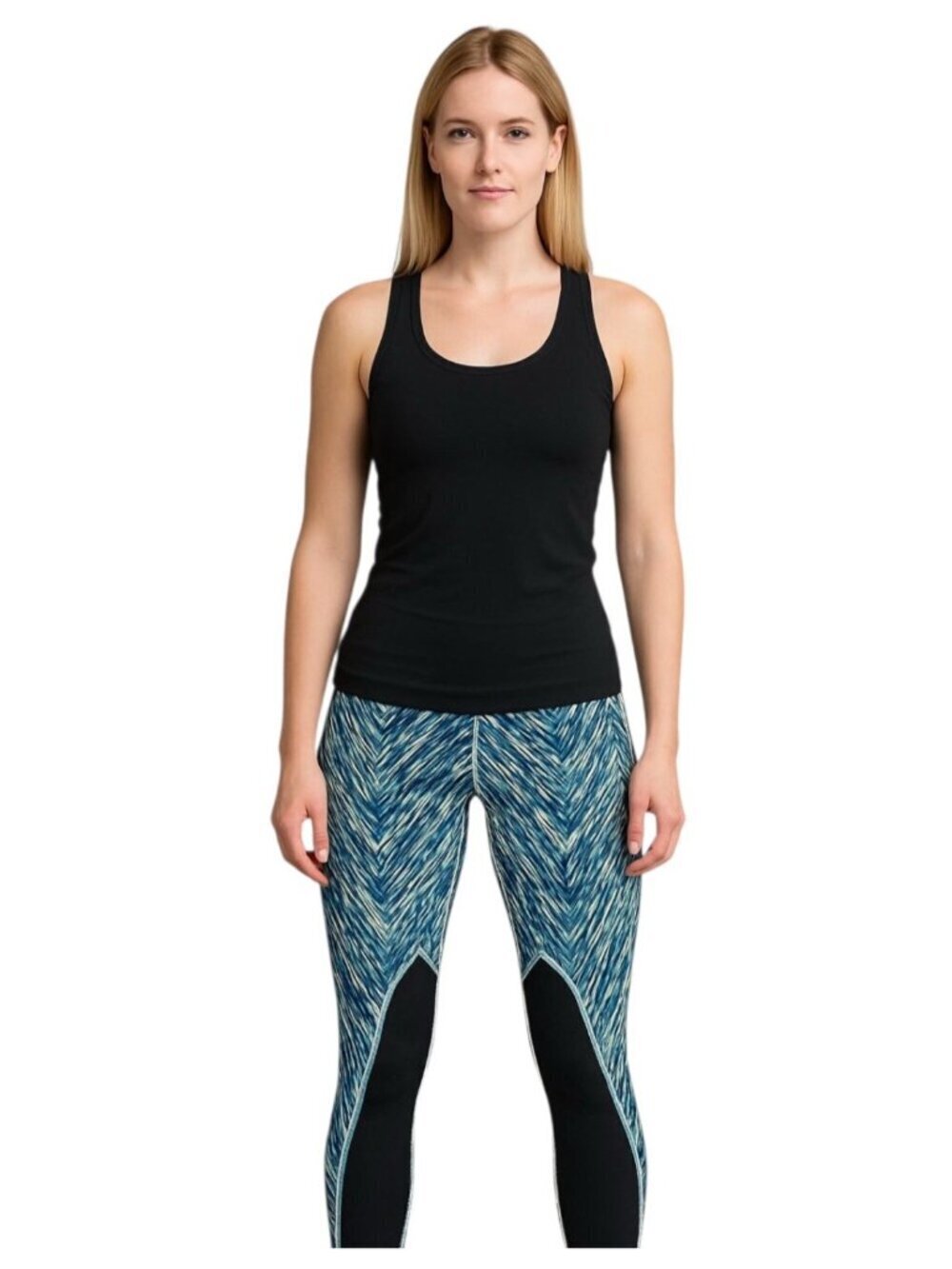 Nike Dri-Fit Womens Leggings~Size XS~Blue Green Sporty Yoga Activewear~L3 09